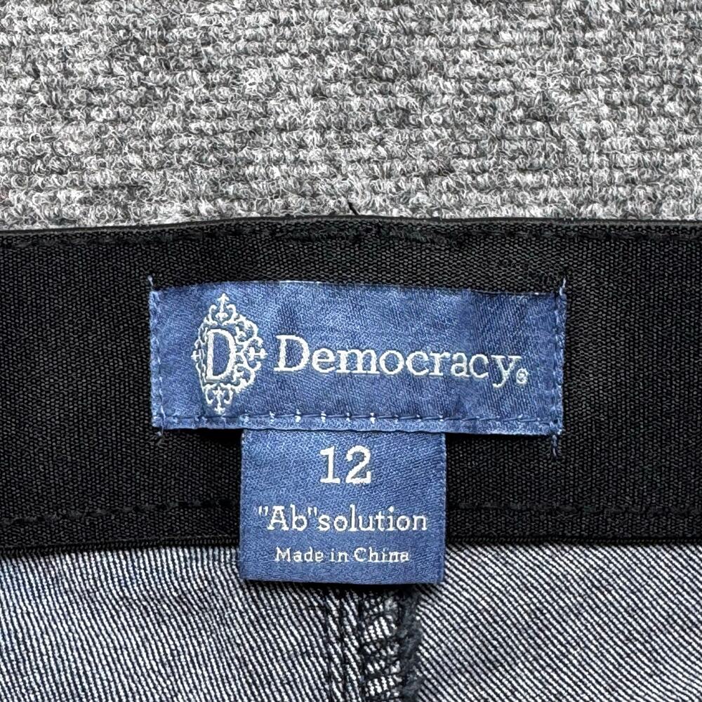 Democracy "Ab" solution Skinny Jeans Women's Size 12 Black Stretch Denim - Picture 4 of 10